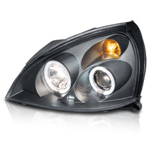 Cargar imagen en el visor de la galería, Faros Clio Platina 03-08 c/lupa y ojo de angel