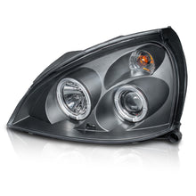 Cargar imagen en el visor de la galería, Faros Clio Platina 03-08 c/lupa y ojo de angel