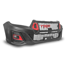 Load image into Gallery viewer, Defensa Hilux 16-23 conversion TRD con faros LED, rejillas parrilla