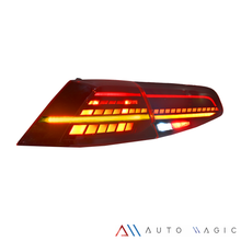 Cargar imagen en el visor de la galería, Calaveras Golf 18-21 LED secuencial tipo Gti rojas performance