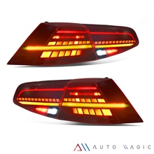 Cargar imagen en el visor de la galería, Calaveras Golf 18-21 LED secuencial tipo Gti rojas performance