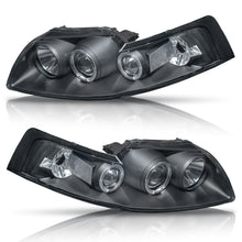 Cargar imagen en el visor de la galería, Faros Mustang 99-02 c/lupa y ojo de angel erformance