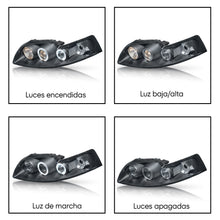 Cargar imagen en el visor de la galería, Faros Mustang 99-02 c/lupa y ojo de angel erformance