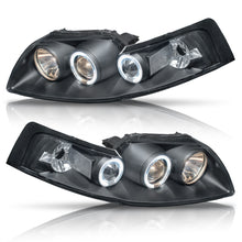 Cargar imagen en el visor de la galería, Faros Mustang 99-02 c/lupa y ojo de angel erformance