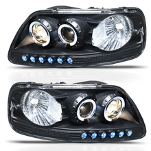 Cargar imagen en el visor de la galería, Faros F150/LOBO 97-08 c/lupa ojo ángel Performance