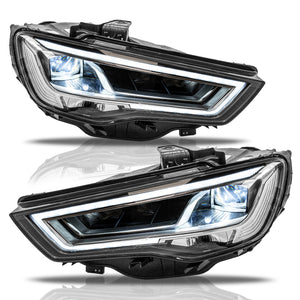 Faros Audi A3 13-16 Full LED para version con xenon Performance