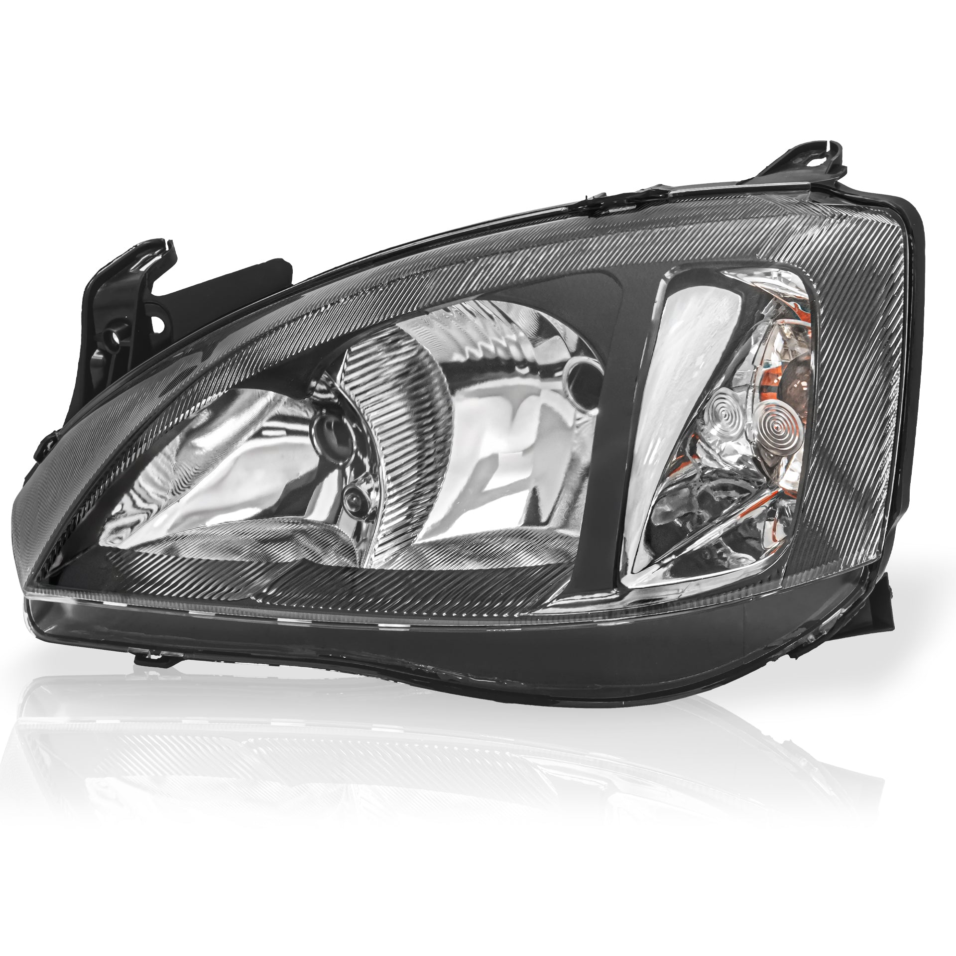 Faro Corsa Tornado 03-08 liso Negro izq.
