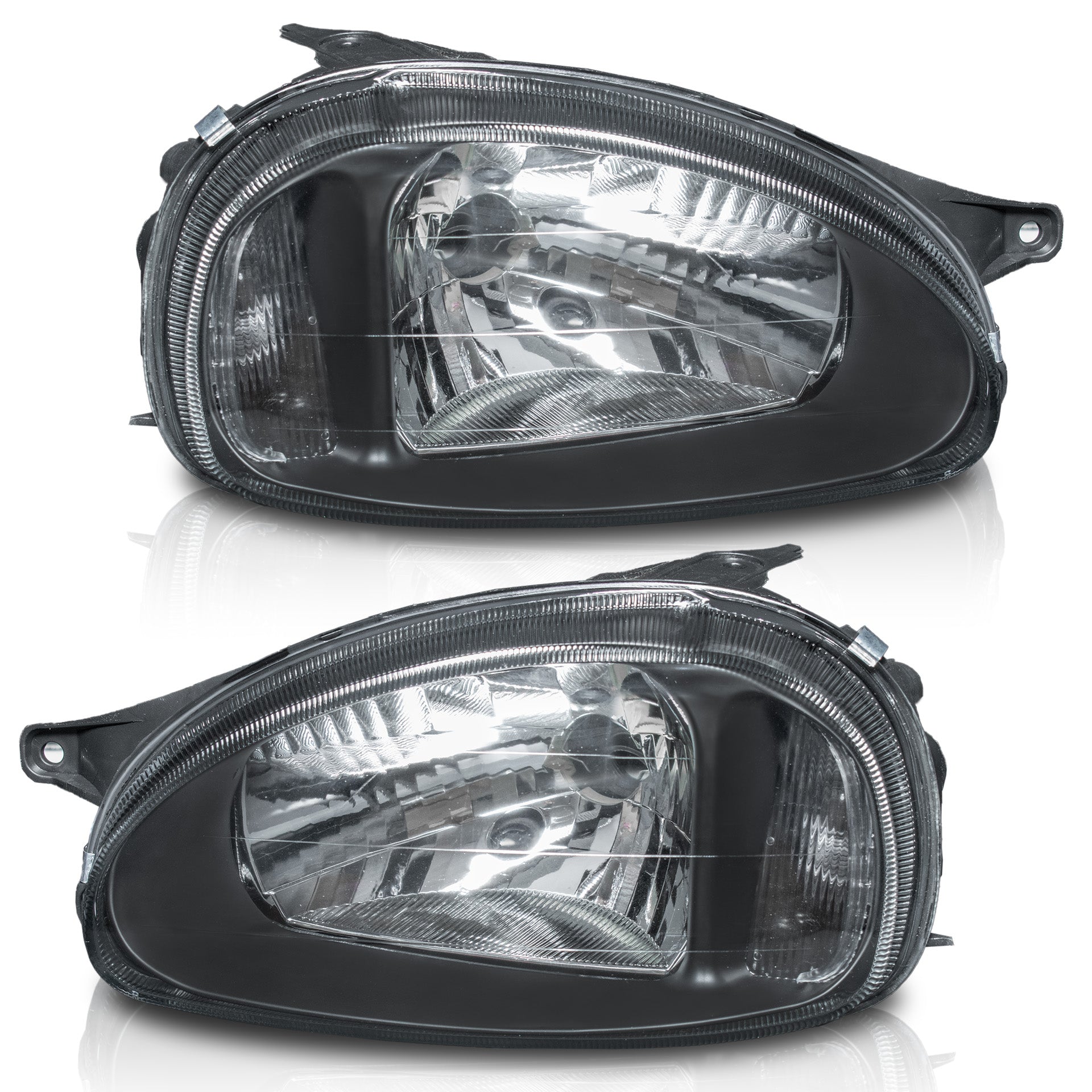 Faros Chevy C1 94-03 lisos ngos.