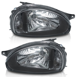 Faros Chevy C1 94-03 lisos ngos.