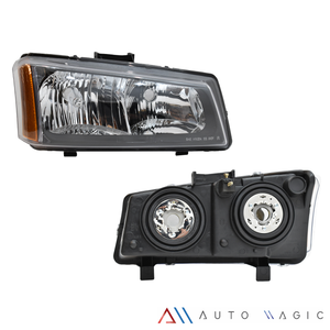 Faro Cheyenne Silverado 03-06 Negro der.