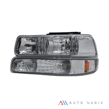 Load image into Gallery viewer, Faros Silverado Cheyenne 99-02 Suburban 00-06 cromo