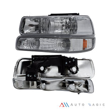 Load image into Gallery viewer, Faros Silverado Cheyenne 99-02 Suburban 00-06 cromo