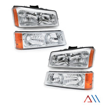Load image into Gallery viewer, Faros Silverado Cheyenne 03-06 cromo