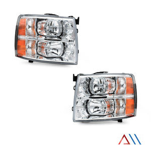 Faros Cheyenne Silverado 07-13 cromo.