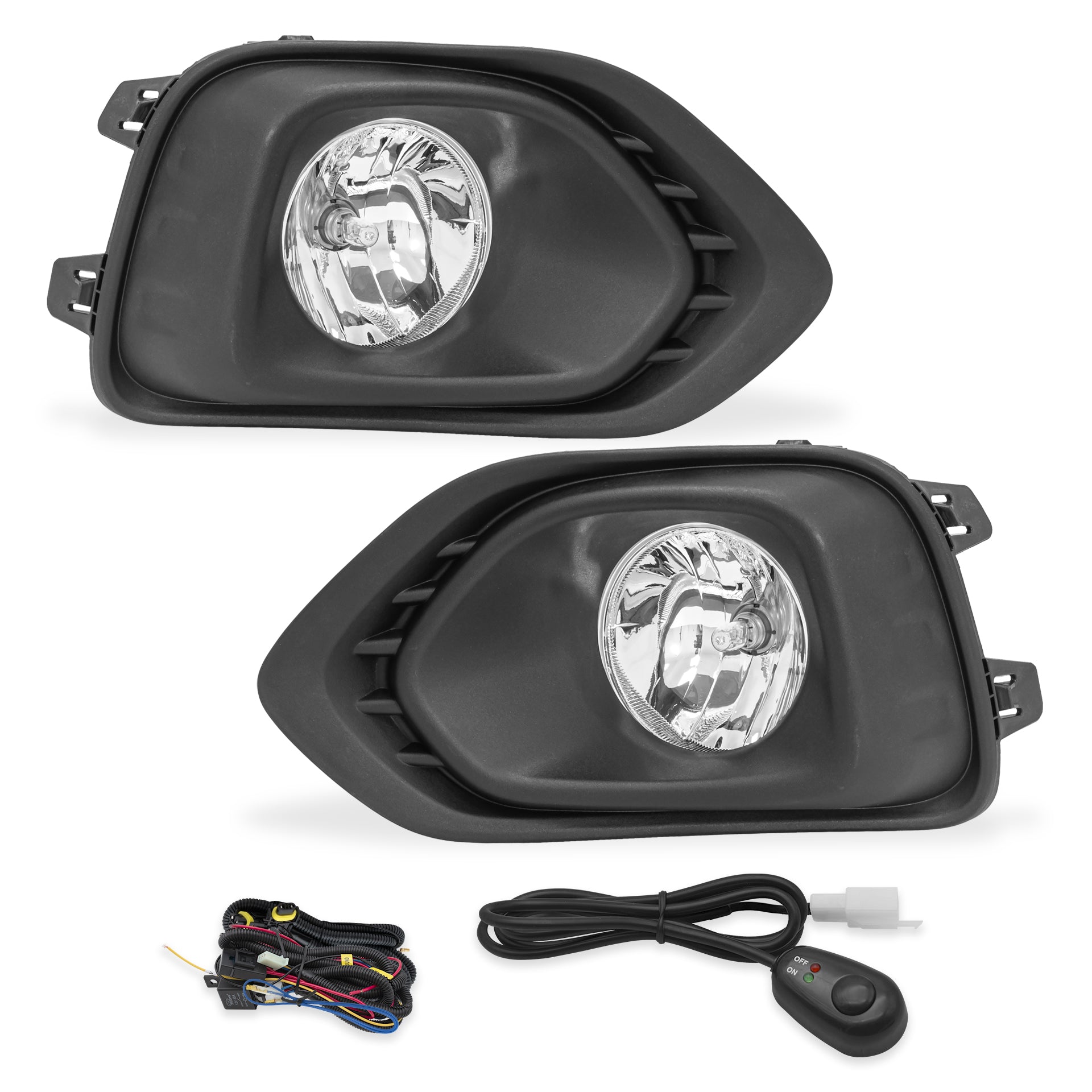 Faros de niebla Beat 18-22 c/arnes y switch univ.