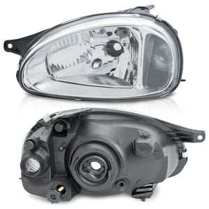 Faro Chevy C1 94-03 cromo Liso izq.