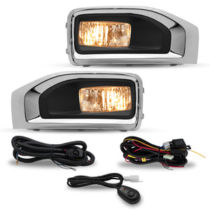 Faros de niebla Yukon Denali 15-16 filo cromo  c/arnes, switch univ. y focos