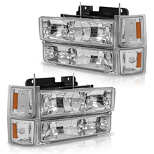 Load image into Gallery viewer, Faros Silverado Suburban 92-98 cromo