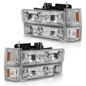 Faros Silverado Suburban 92-98 cromo