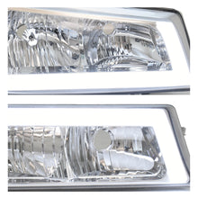 Cargar imagen en el visor de la galería, Faros Cheyenne Silverado 03-06 cromo c/luz de dia Led
