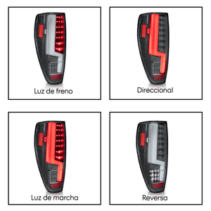 Calaveras Colorado / S10 04-12 negras LED
