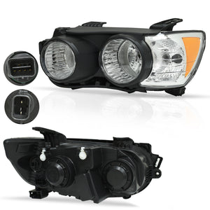 Faro Sonic 12-16 c/aros cromados c/Reflejante Mex type izq.