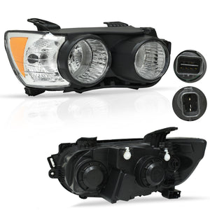 Faro Sonic 12-16 c/aros negros c/Reflejante Mex type der.