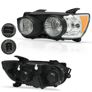 Faro Sonic 12-16 c/aros negros c/Reflejante Mex type izq.