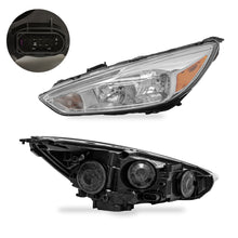 Load image into Gallery viewer, Faro Focus 15-17 c/luz de dia Led cromo izq.