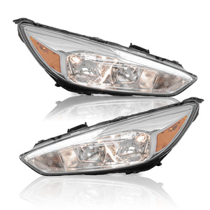 Faro Focus 15-17 c/luz de dia Led cromo izq.