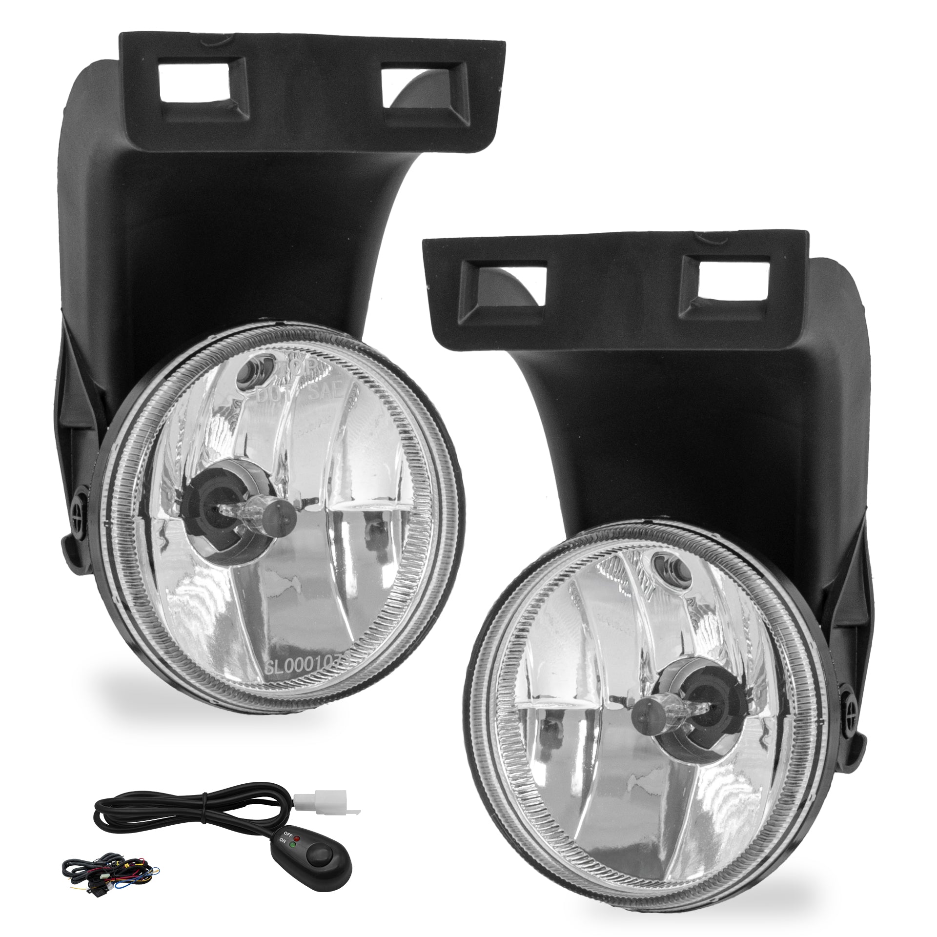 Kit faros de niebla Ram 94-01 c/arnes switch Universal y focos 881