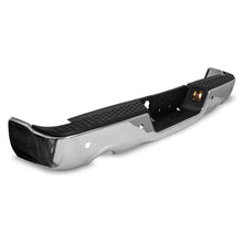 Cargar imagen en el visor de la galería, Defensa tras. Ram 09-18 cromo c/hoyo p/sensor para 2/escapes c/luz