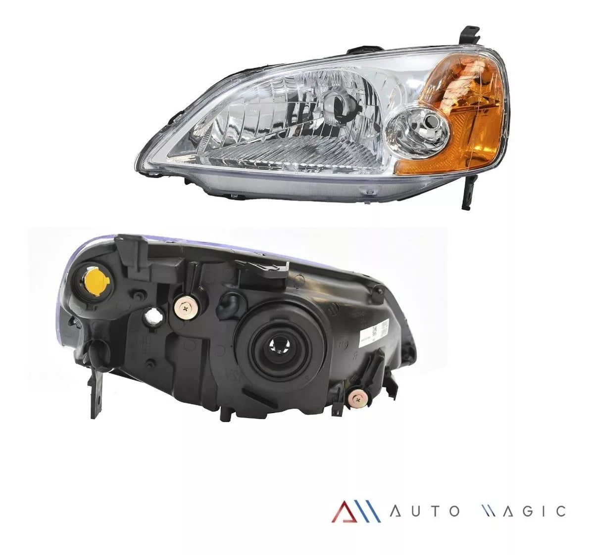 Faro Civic sedan 01-03 4pts. izq.