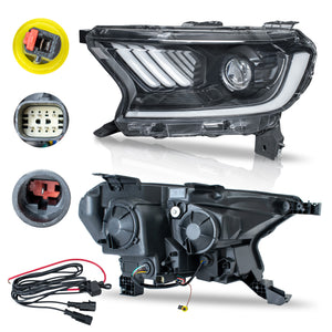 Faros Ranger 17-22 c/lupa y luz de dia sencuenciales