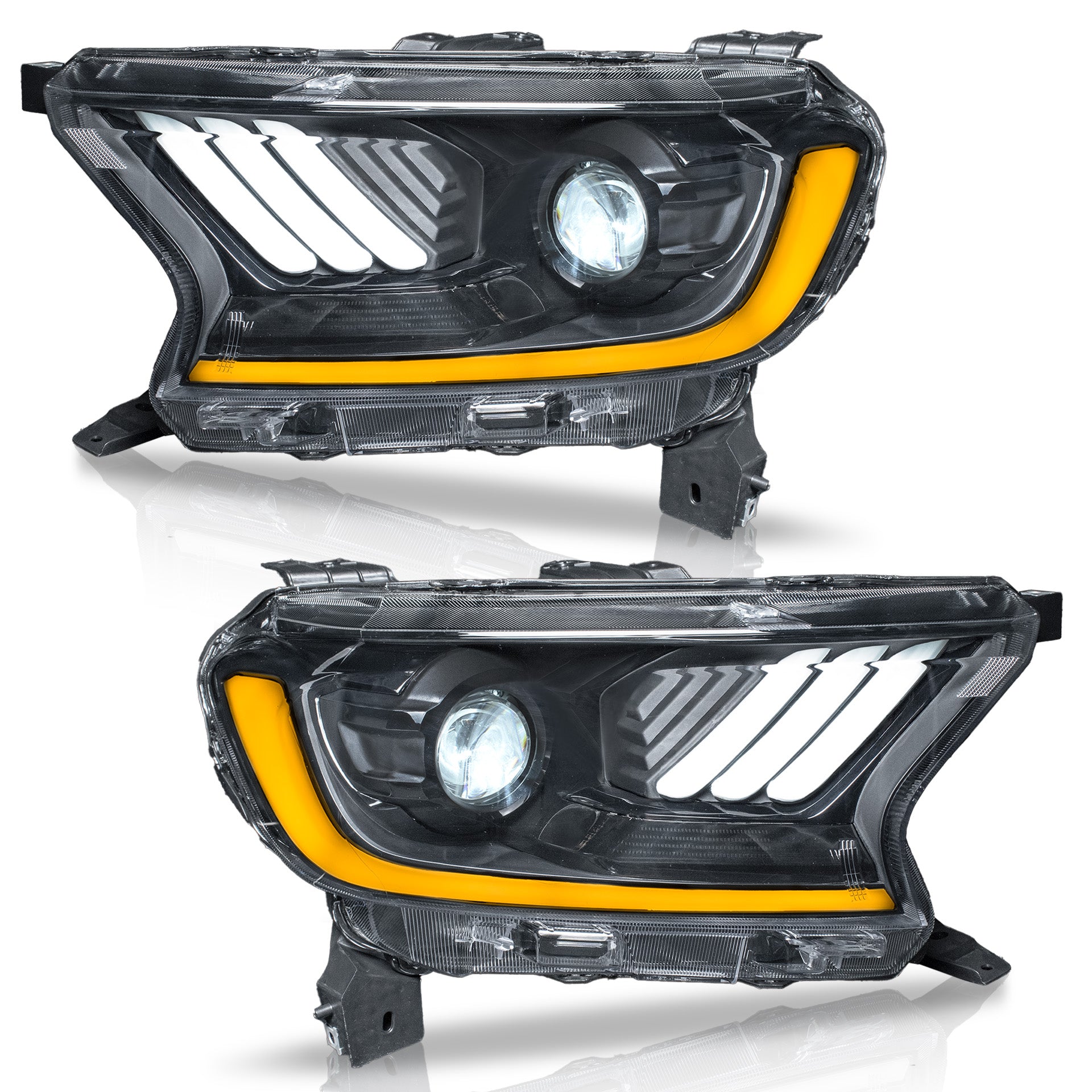 Faros Ranger 17-22 c/lupa y luz de dia sencuenciales