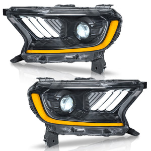 Faros Ranger 17-22 c/lupa y luz de dia sencuenciales