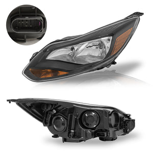 Faro Focus 12-14 Negro c/foco izq.