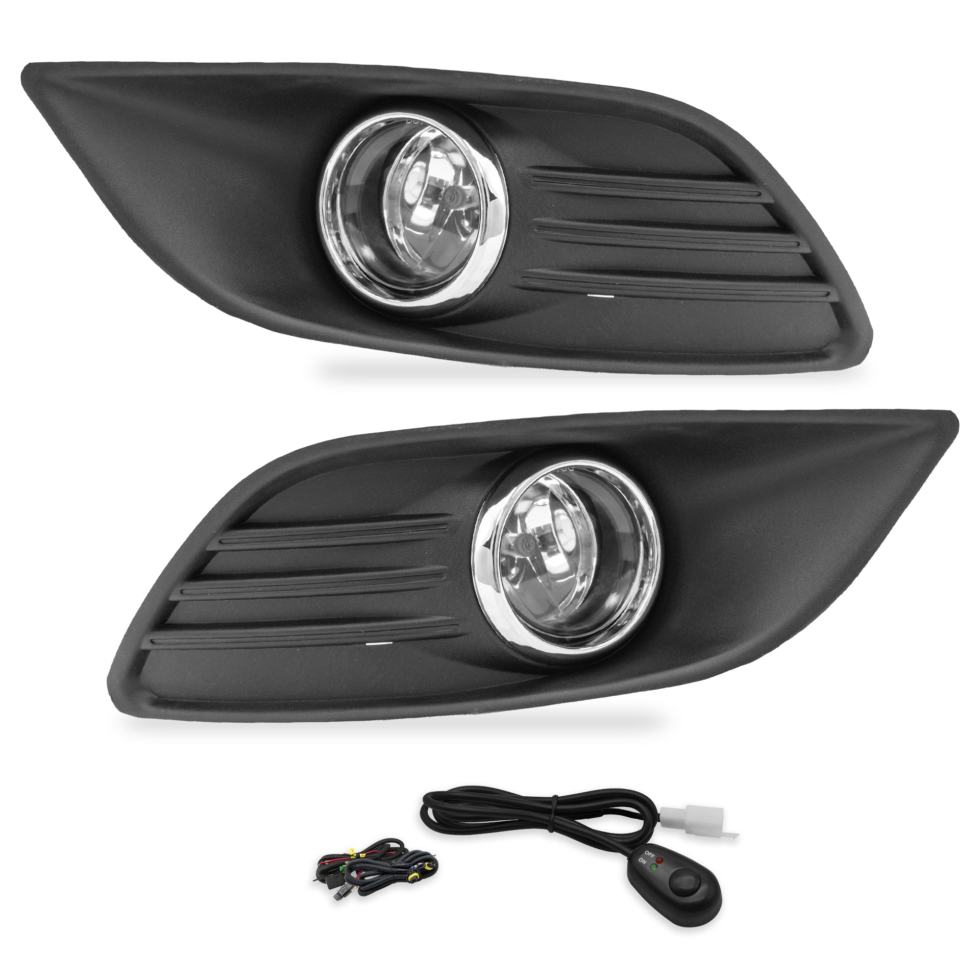 Kit faros de niebla Focus 09-11 c/arnes switch Universal y focos H11