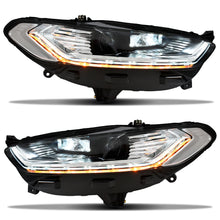 Cargar imagen en el visor de la galería, Faros Fusion 13-16 lupa, full Led secuenciales,  sin focos