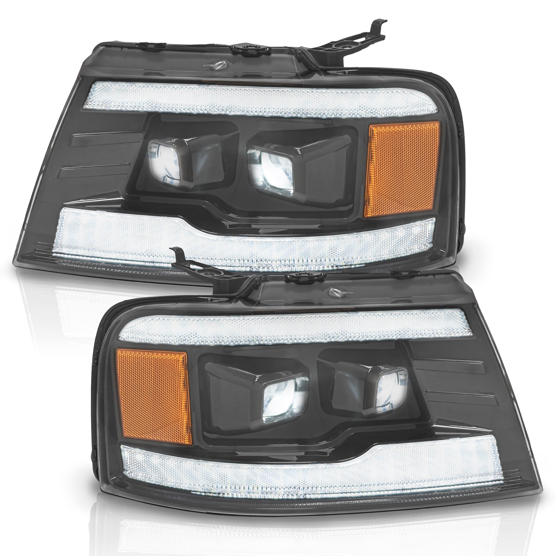 Faros Lobo F150 04-08 Full Led doble lupa