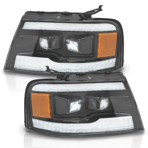 Faros Lobo F150 04-08 Full Led doble lupa