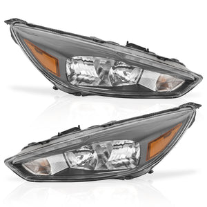 Faro Focus 15-17 c/luz de dia Led Negro der.