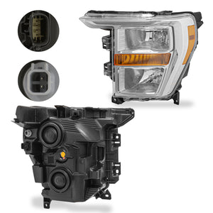 Faro F150 Lobo 21-23 c/focos cromo izq.