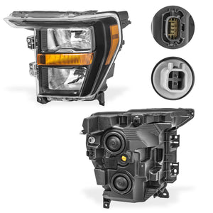 Faro F150 Lobo 21-23 c/focos Negro izq.