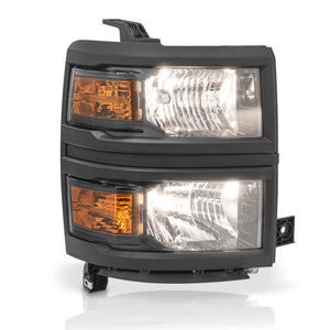 Faro Silverado cheyenne 14-15 bisel Negro c/foco der.