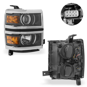 Faro Silverado cheyenne 14-15 c/lupa c/foco der.