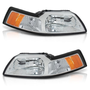 Faros Mustang 99-04 cromo