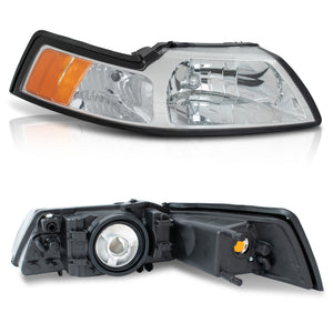Faros Mustang 99-04 cromo