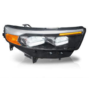 Faro Explorer 20-24 Led s/luz de dia filo cromo der.