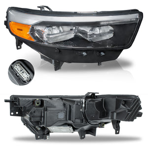 Faro Explorer 20-24 Led s/luz de dia filo cromo der.